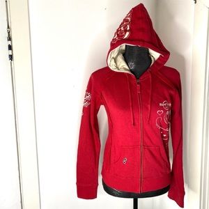 Hard Rock Cafe Red Hoodie